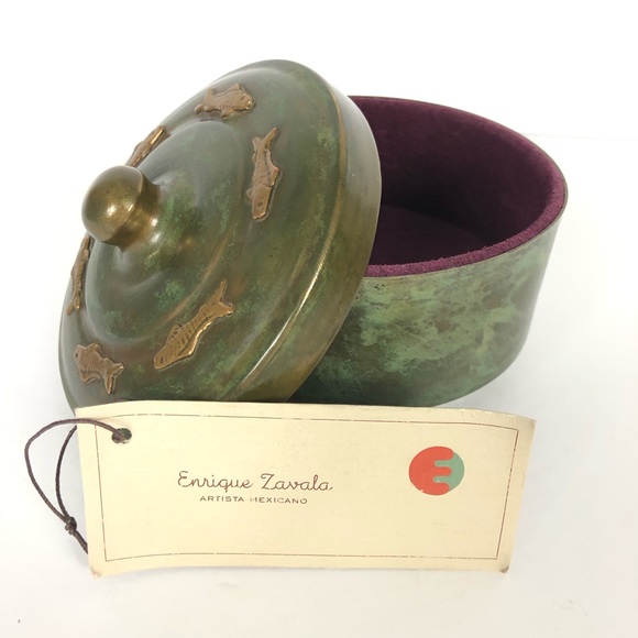 Enrique Zavala Handmade Signed Trinket Box - Picture 12 of 13